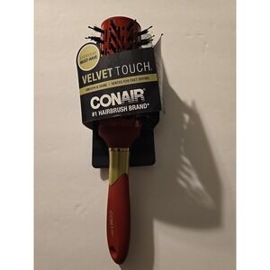 Conair‎ Velvet Touch Round Hair Brush Blow Dry Style & Volumize Red